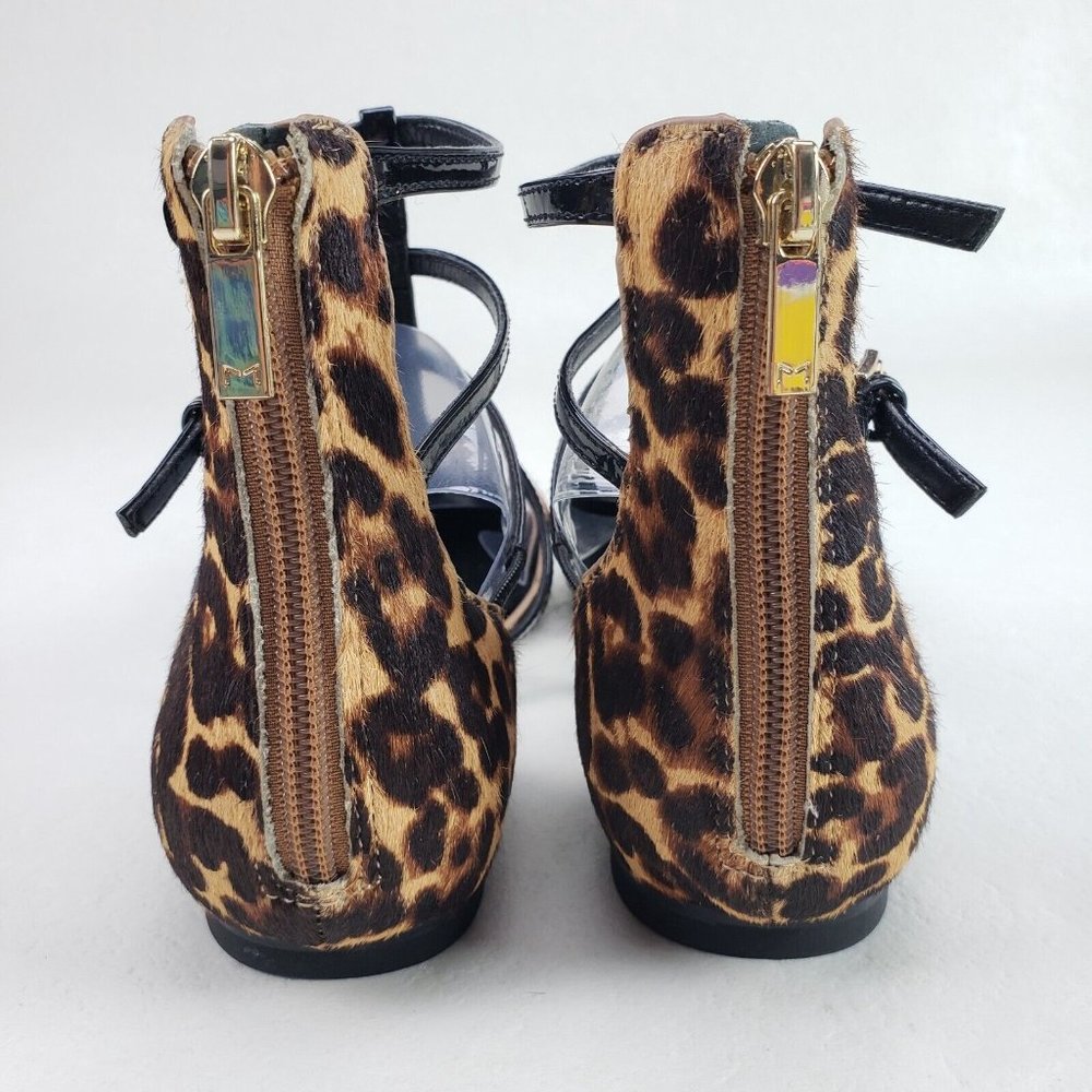 Marc Fisher Scoutly Cage Calf Hair Flats Womens 7.5 Leopard Print Pointed Toe - Picture 9 of 12